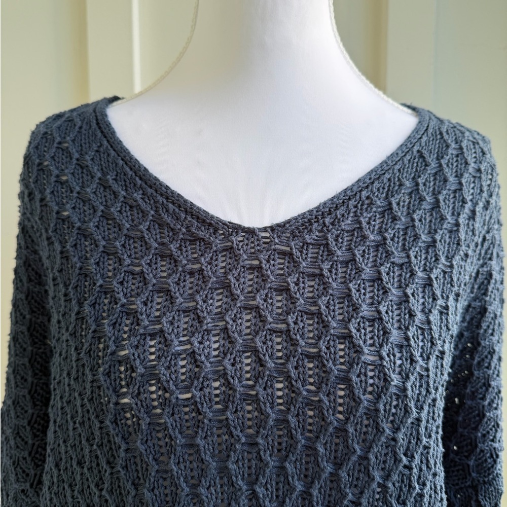 Z Supply Blue Knit Sweater- Size XS - Picture 4 of 8